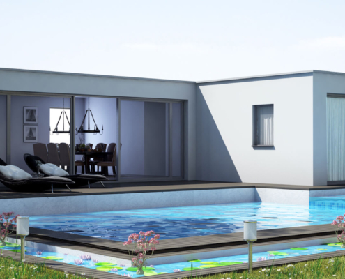 Uitzicht van de levensloopbestendige woning type C101 van RegioHuis. Prachtige omgeving met veel lichtinval, ideaal voor comfortabel en duurzaam wonen. 04