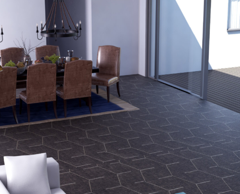 Interieur van levensloopbestendige woning type C101 van RegioHuis. Modern en functioneel ingericht met open leefruimtes, een keuken, en comfortabele voorzieningen. 02